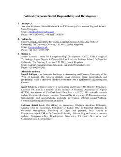 Political Corporate Social Responsibility and Development