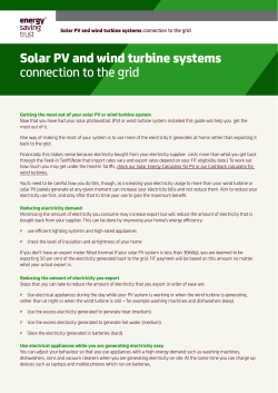 Solar PV and wind turbine systems connection to the grid