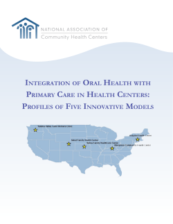 Integration of Oral Health with Primary Care in Health Centers