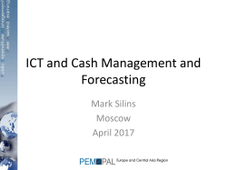 The Role of ICT in cash management and forecasting