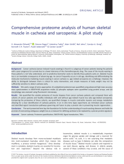 Comprehensive proteome analysis of human skeletal muscle in