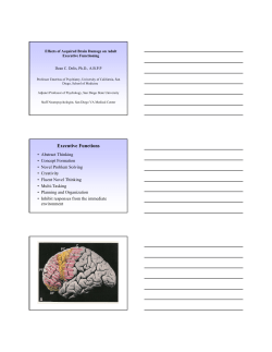 Executive Functions - Pearson Assessments