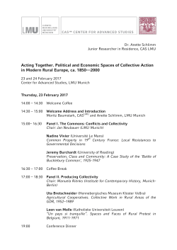 Acting Together. Political and Economic Spaces of