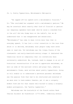 Chapter Two, "Pretty Typewriters, Melodramatic