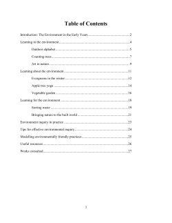 Learning about the Environment - Ontario Institute for Studies in