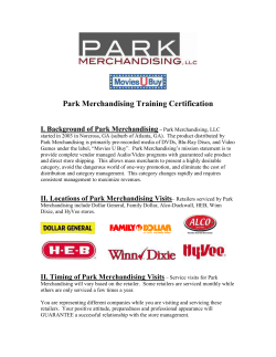 Park Merchandising Training Certification
