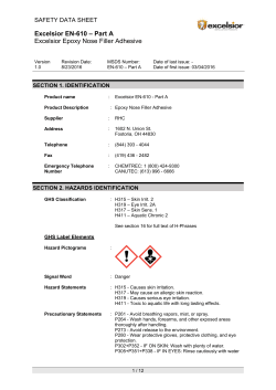 Excelsior EN-610 &ndash; Part A Excelsior Epoxy Nose Filler