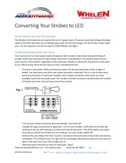 Converting Your Strobes to LED