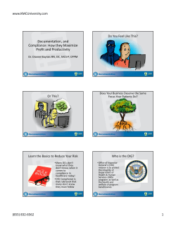 Documentation, and Compliance: How they Maximize Profit and