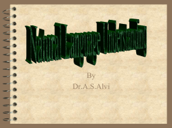 Natural Language Processing