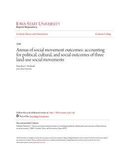 Arenas of social movement outcomes - Iowa State University Digital