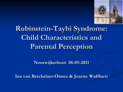 Rubenstein-Taybi Syndroom