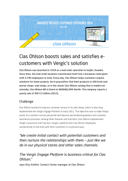 Clas Ohlson boosts sales and satisfies e