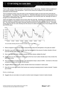 Chemistry C1.4d Worksheet - Pearson Schools and FE Colleges
