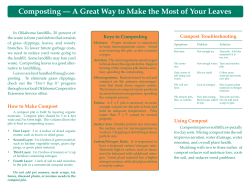 Composting &mdash; A Great Way to Make the Most of Your Leaves