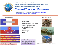 Thermal Transport Processes