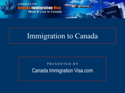 Immigration to Canada - Canada Immigration Visa