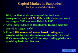 Securities Market in B angladesh