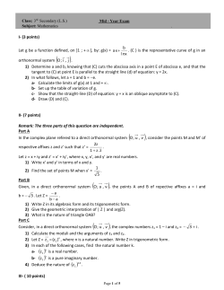 Let g be a function defined, on ]1