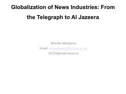 Analysing the news industries: The global and the local