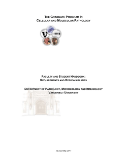 the GRADUATE PROGRAM IN CELLULAR AND MOLECULAR