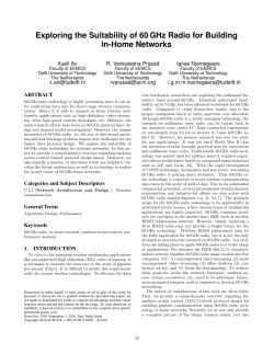 Exploring the Suitability of 60 GHz Radio for Building in