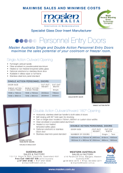 Personnel Entry Doors