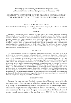 Proceedings of the First European Crustacean Conference, 1992