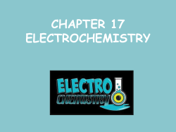 Electrochemistry