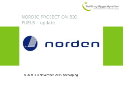 nordic project on bio fuels