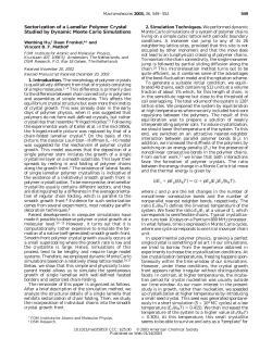 Sectorization of a Lamellar Polymer Crystal Studied by Dynamic