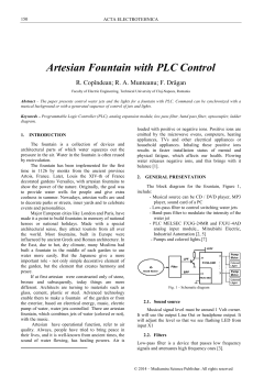 Artesian Fountain with PLC Control