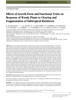 Effects of Growth Form and Functional Traits on Response of Woody