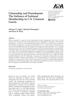 Citizenship and Punishment - American Sociological Association
