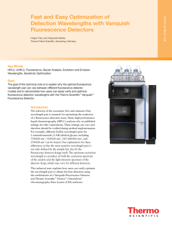 Fast and Easy Optimization of Detection Wavelengths with Vanquish