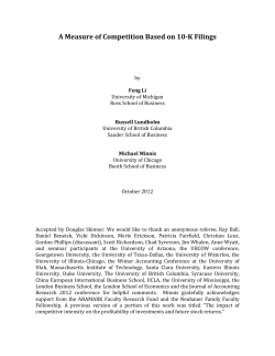 A Measure of Competition Based on 10-K Filings