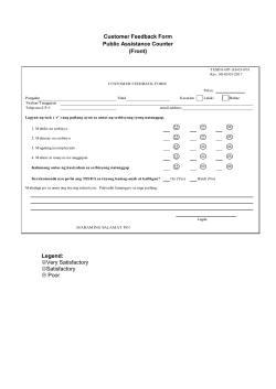 TESDA Policy and Procedures