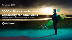 1000x: More spectrum&mdash; especially for small cells