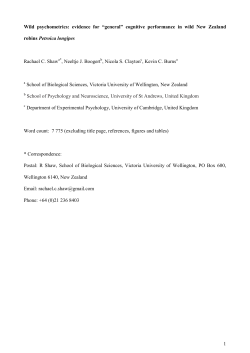 1 Wild psychometrics: evidence for &ldquo;general&rdquo; cognitive performance
