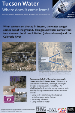 Tucson Water: Where does it come from? - Arizona