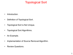 21 Topological Sort