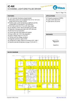 8-channel light-grid pulse driver - iC-Haus