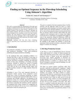 Finding an Optimal Sequence in the Flowshop Scheduling