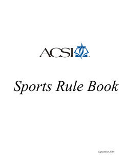 ACSI Sports Philosophy