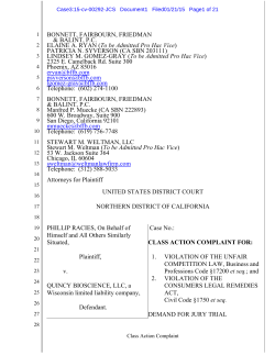 Class-Action Suit Filed against Prevagen`s Marketers