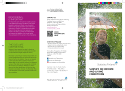 survey on income and living conditions the data are