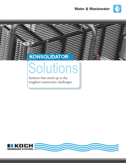 konsolidator - Koch Membrane Systems