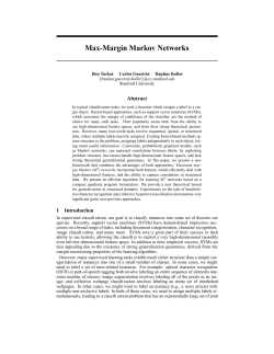 Max-Margin Markov Networks