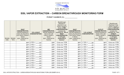SOIL VAPOR EXTRACTION &ndash; CARBON BREAKTHROUGH