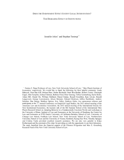 The Debiasing Effect of Institution